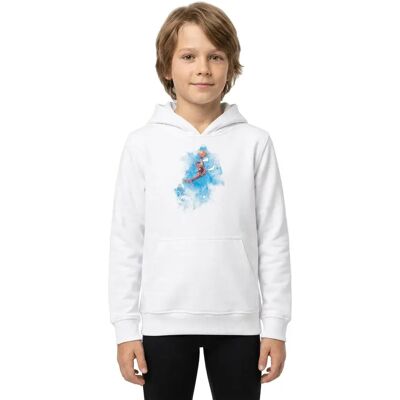 Mister Tee Sweat à Capuche Basketball Clouds White 110-116 cm - Publicité Mister Tee Sweat à Capuche Basketball Clouds White 110-116 cm - Publicité