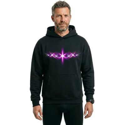 Mister Tee Sweat à Capuche Starlights Black 2XL - Publicité Mister Tee Sweat à Capuche Starlights Black 2XL - Publicité