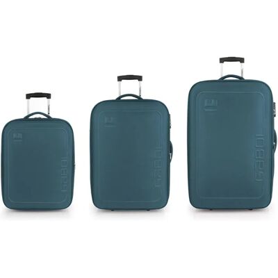 Gabol Valise à Roulettes Orbit Soft Spinner Expandable 4.59-53/66.6-76.9/89.5-105.5l 3 Unités Turquoise One Size - Publicité Gabol Valise à Roulettes Orbit Soft Spinner Expandable 4.59-53/66.6-76.9/89.5-105.5l 3 Unités Turquoise One Size - Publicité