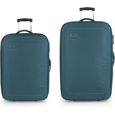 Gabol Valise à Roulettes Orbit Soft Spinner Expandable 66.6-76.9/89.5-105.5l 2 Unités Turquoise One Size - Publicité Gabol Valise à Roulettes Orbit Soft Spinner Expandable 66.6-76.9/89.5-105.5l 2 Unités Turquoise One Size - Publicité
