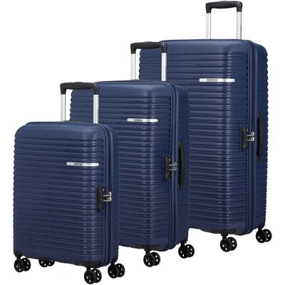 American Tourister Valise à Roulettes Liftoff Spinner Tsa 33.5/70/95.5l 3 Unités Midnight Blue One Size unisex - Publicité American Tourister Valise à Roulettes Liftoff Spinner Tsa 33.5/70/95.5l 3 Unités Midnight Blue One Size unisex - Publicité