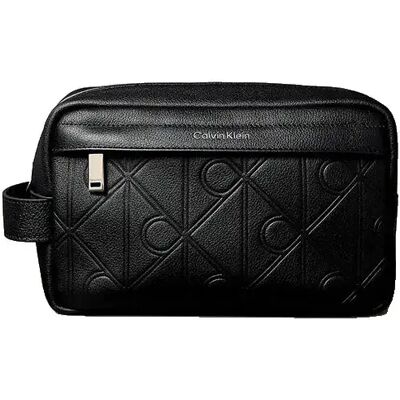 Calvin Klein Trousse De Toilette Xl Emblem Aop Emboss Black One Size unisex - Publicité Calvin Klein Trousse De Toilette Xl Emblem Aop Emboss Black One Size unisex - Publicité