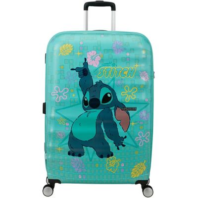 American Tourister Valise à Roulettes Wavebreaker Disney-96l Stitch Flower One Size unisex - Publicité American Tourister Valise à Roulettes Wavebreaker Disney-96l Stitch Flower One Size unisex - Publicité