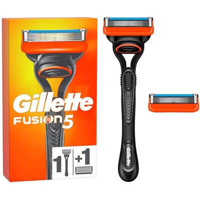 Gillette Rasoir Fusions5 Orange / Black One Size male - Publicité Gillette Rasoir Fusions5 Orange / Black One Size male - Publicité