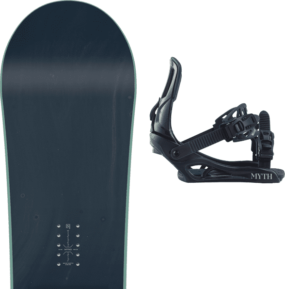 Pack snowboard polyvalent Nitro Mystique W 24 + Fixations Femme Noir / Vert taille 146 2024 Marron 152 Femme