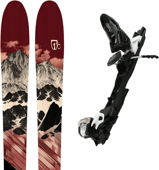 Pack ski freerando Icelantic Pioneer X 24 + Fixations Homme Marron / Noir / Gris taille 182 2024 Bleu / Rose / Blanc 169 Femme