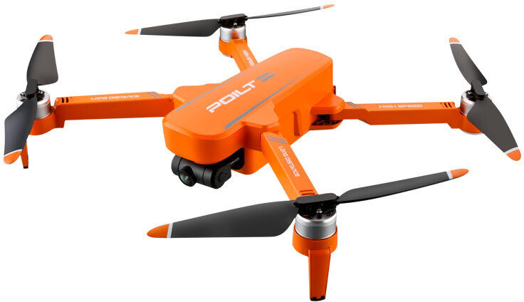 JJRC X17 6K 2-axis Gimbal GPS Drone Orange Two Batteries with Bag