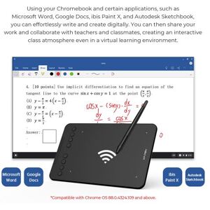 XP-PEN Deco mini7W Sans fil 2,4 GHz Autonomie en fonctionnement e 10 h"