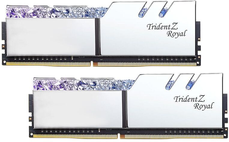G.Skill Trident Z Royal 2x8 Go DDR4 3600 MHz CL18 - Argent G.Skill Trident Z Royal 2x8 Go DDR4 3600 MHz CL18 - Argent
