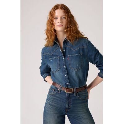 Levi's Ceinture Boucle Rectangulaire - Femme - Marron / Leather Brown - 80 - Publicité Levi's Ceinture Boucle Rectangulaire - Femme - Marron / Leather Brown - 80 - Publicité