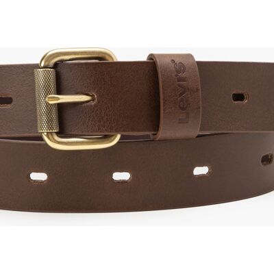 Levi's Ceinture Oval Perf - Homme - Marron / Medium Brown - 95 - Publicité Levi's Ceinture Oval Perf - Homme - Marron / Medium Brown - 95 - Publicité