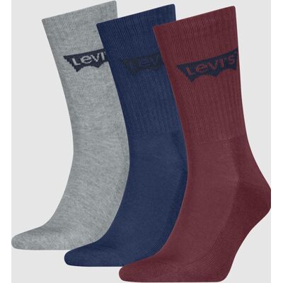 Levi's Regular Cut Batwing Sport Socks 3 Pack - Homme - Multicolore / Red/Blue/Grey - 35 - Publicité Levi's Regular Cut Batwing Sport Socks 3 Pack - Homme - Multicolore / Red/Blue/Grey - 35 - Publicité