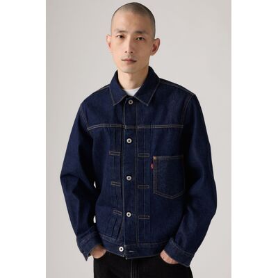 Levi's Veste Type I - Homme - Bleu / New Selvedge Rinse T - M - Publicité Levi's Veste Type I - Homme - Bleu / New Selvedge Rinse T - M - Publicité
