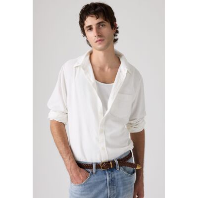 Levi's Chemise Sunset Une Poche Coton Et Lin - Homme - Blanc / Bright White Plus - L - Publicité Levi's Chemise Sunset Une Poche Coton Et Lin - Homme - Blanc / Bright White Plus - L - Publicité