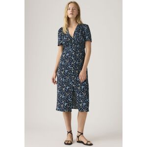 Levi's Robe Mi Longue Manche Courte Paola - Femme - Bleu / Mavis Floral Navy Blazer - M - Publicité Levi's Robe Mi Longue Manche Courte Paola - Femme - Bleu / Mavis Floral Navy Blazer - M - Publicité