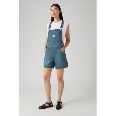 Levi's Salopette Short Utility Lightweight - Femme - Bleu / Anniversary Party Shortall - S - Publicité Levi's Salopette Short Utility Lightweight - Femme - Bleu / Anniversary Party Shortall - S - Publicité