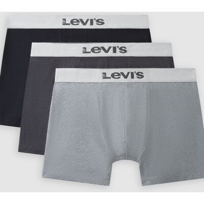 Levi's Mel Boxer Brief 3 Pack - Homme - Gris / Mid Grey Melange - S - Publicité Levi's Mel Boxer Brief 3 Pack - Homme - Gris / Mid Grey Melange - S - Publicité