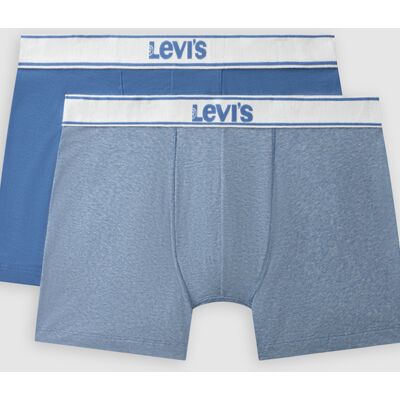Levi's Vintage Boxer Brief 2 Pack - Homme - Bleu / Blue Combo - M - Publicité Levi's Vintage Boxer Brief 2 Pack - Homme - Bleu / Blue Combo - M - Publicité