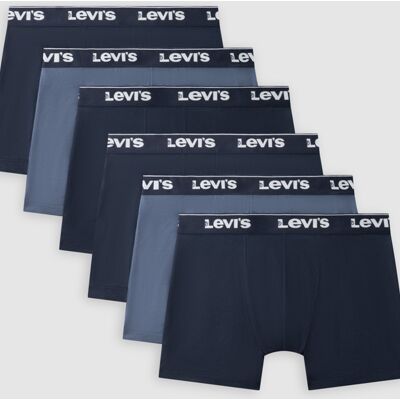 Levi's Repeat Logo Boxer Brief 6 Pack - Homme - Bleu / Navy Combo - M - Publicité Levi's Repeat Logo Boxer Brief 6 Pack - Homme - Bleu / Navy Combo - M - Publicité