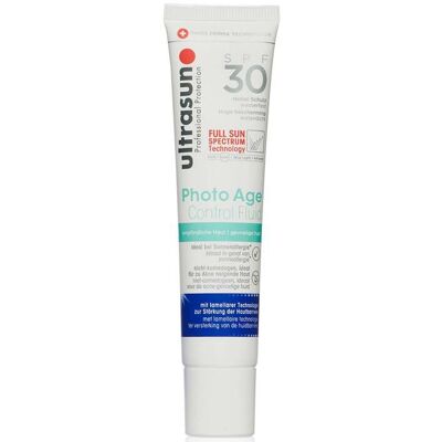 Ultrasun Photo Age Control Fluid SPF30 40ml - Publicité Ultrasun Photo Age Control Fluid SPF30 40ml - Publicité