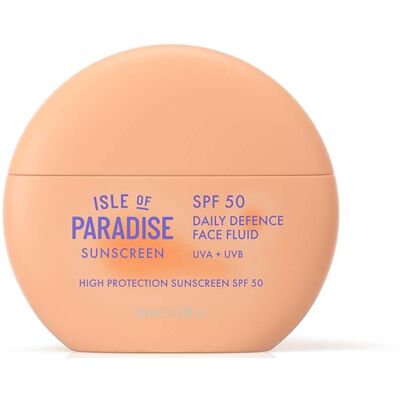 Isle of Paradise SPF 50 Face Fluid 50ml - Publicité Isle of Paradise SPF 50 Face Fluid 50ml - Publicité
