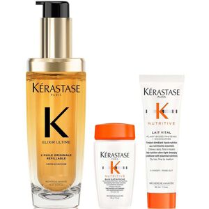 Kerastase Nutritive Lait Vital, Duo Huile Capillaire Elixir Ultime - Soin des Cheveux - Publicité Kerastase Nutritive Lait Vital, Duo Huile Capillaire Elixir Ultime - Soin des Cheveux - Publicité