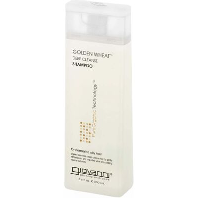 Shampoing Nettoyage Profond Giovanni Golden Wheat - Soins capillaires pour cheveux gras - Publicité Shampoing Nettoyage Profond Giovanni Golden Wheat - Soins capillaires pour cheveux gras - Publicité
