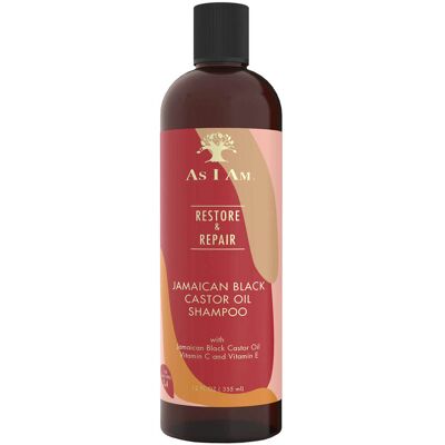 Shampoing Restaurateur et Réparateur à l'Huile de Ricin As I Am (355ml) - Publicité Shampoing Restaurateur et Réparateur à l'Huile de Ricin As I Am (355ml) - Publicité