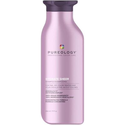 Shampoo Hydrate Sheer Pureology - Léger, Vegan, Soin Couleur - Publicité Shampoo Hydrate Sheer Pureology - Léger, Vegan, Soin Couleur - Publicité