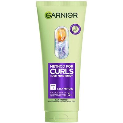 Garnier Garnier Method Pour Boucles Shampoo - 72H Hydratation & Définition - Publicité Garnier Garnier Method Pour Boucles Shampoo - 72H Hydratation & Définition - Publicité