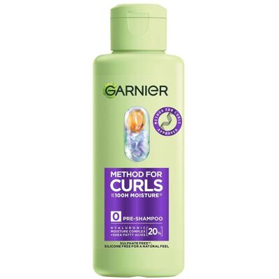 Pré-shampoing Garnier pour Boucles - 100H Hydratation & Définition - Publicité Pré-shampoing Garnier pour Boucles - 100H Hydratation & Définition - Publicité