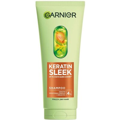 Garnier Keratin Sleek Shampoo 200ml - Publicité Garnier Keratin Sleek Shampoo 200ml - Publicité