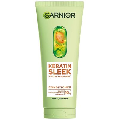 Garnier Keratin Sleek Conditioner 200ml - Publicité Garnier Keratin Sleek Conditioner 200ml - Publicité