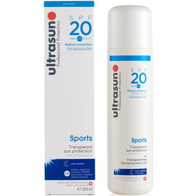 Ultrasun - Gel Sport SPF 20 - 200ml - Protection Solaire - Sport SPF - Face The Future - Publicité Ultrasun - Gel Sport SPF 20 - 200ml - Protection Solaire - Sport SPF - Face The Future - Publicité