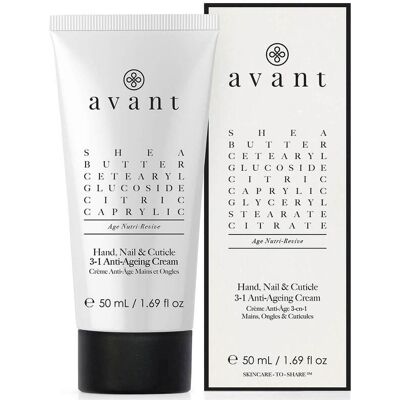 Avant Skincare - Age Nutri-Revive Crème Anti-Âge Mains et Ongles 50ml - Publicité Avant Skincare - Age Nutri-Revive Crème Anti-Âge Mains et Ongles 50ml - Publicité