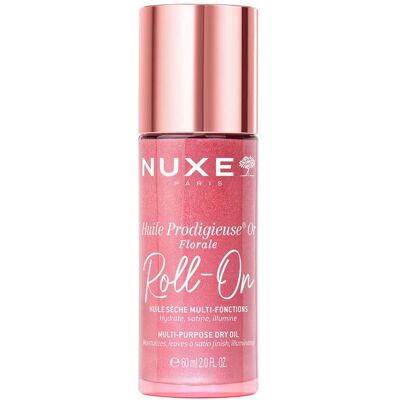 NUXE Huile Prodigieuse Floral Gold Shimmer Multi-Purpose Dry Oil for Face, Body and Hair Roll On 60ml - Publicité NUXE Huile Prodigieuse Floral Gold Shimmer Multi-Purpose Dry Oil for Face, Body and Hair Roll On 60ml - Publicité