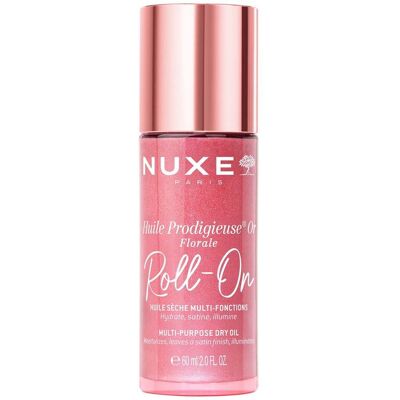 NUXE Huile Prodigieuse Floral Gold Shimmer Multi-Purpose Dry Oil for Face, Body and Hair Roll On 60ml - Publicité NUXE Huile Prodigieuse Floral Gold Shimmer Multi-Purpose Dry Oil for Face, Body and Hair Roll On 60ml - Publicité