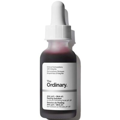 The Ordinary AHA 30% + BHA 2% Solution Peeling - Visage - Publicité The Ordinary AHA 30% + BHA 2% Solution Peeling - Visage - Publicité