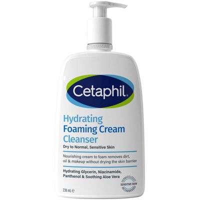 Nettoyant Mousse Hydratant Cetaphil - Peau sensible 236ml - Publicité Nettoyant Mousse Hydratant Cetaphil - Peau sensible 236ml - Publicité