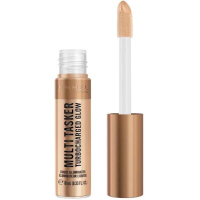 Rimmel Multi Tasker Turbocharged Glow Liquid Illuminator 10ml (Various Shades) - 006 It's Giving Glow - Publicité Rimmel Multi Tasker Turbocharged Glow Liquid Illuminator 10ml (Various Shades) - 006 It's Giving Glow - Publicité