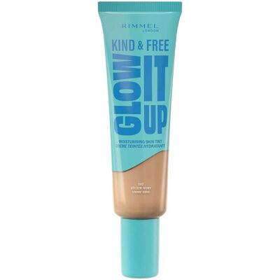 Rimmel London Kind & Free GLOW IT UP Moisturising Skin Tint 30ml (Various Shades) - 082 Golden Ivory - Publicité Rimmel London Kind & Free GLOW IT UP Moisturising Skin Tint 30ml (Various Shades) - 082 Golden Ivory - Publicité