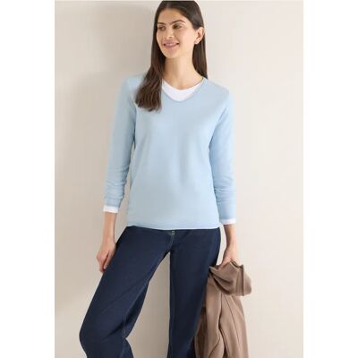 Cecil Femme Pulls deux tons in Bleu, Gr: XXL - Publicité Cecil Femme Pulls deux tons in Bleu, Gr: XXL - Publicité
