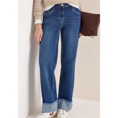 cecil Wide Leg Washed-Look Jeans - Publicité cecil Wide Leg Washed-Look Jeans - Publicité