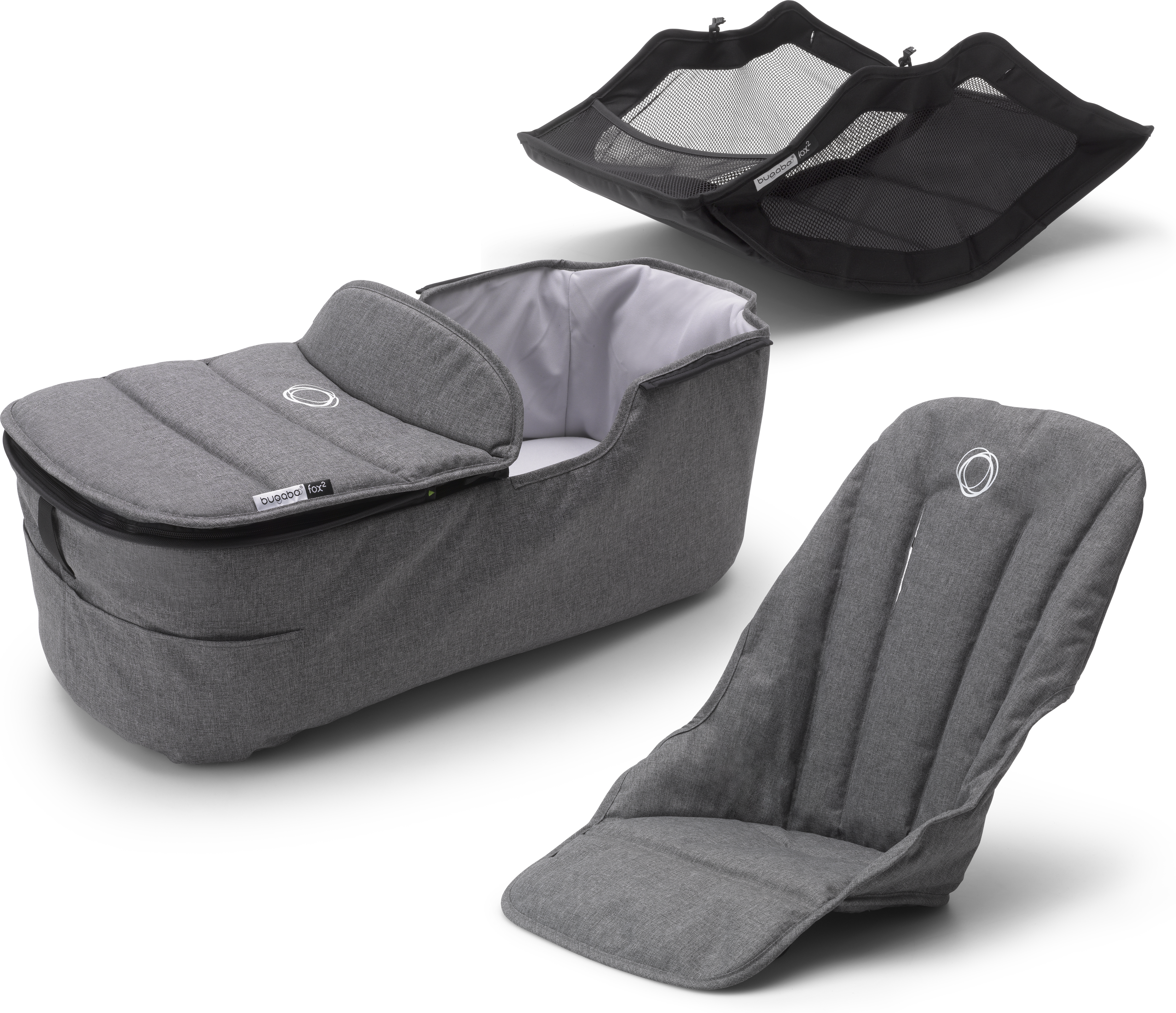 Bugaboo Style set Bugaboo Fox 2 gris chiné Bugaboo Style set Bugaboo Fox 2 gris chiné
