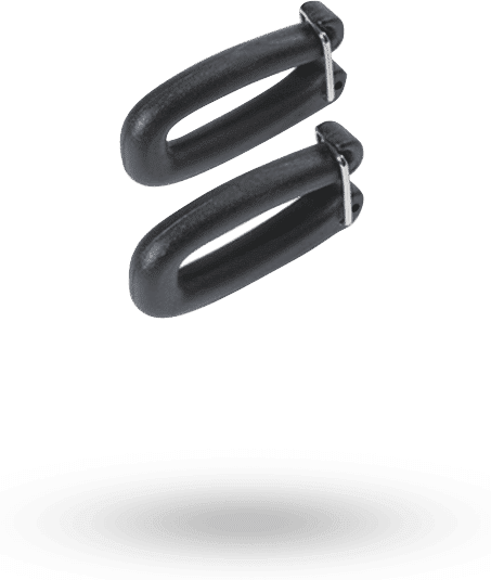 Bugaboo Donkey jeu de pinces pour panier sous le siège noir Bugaboo Donkey jeu de pinces pour panier sous le siège noir