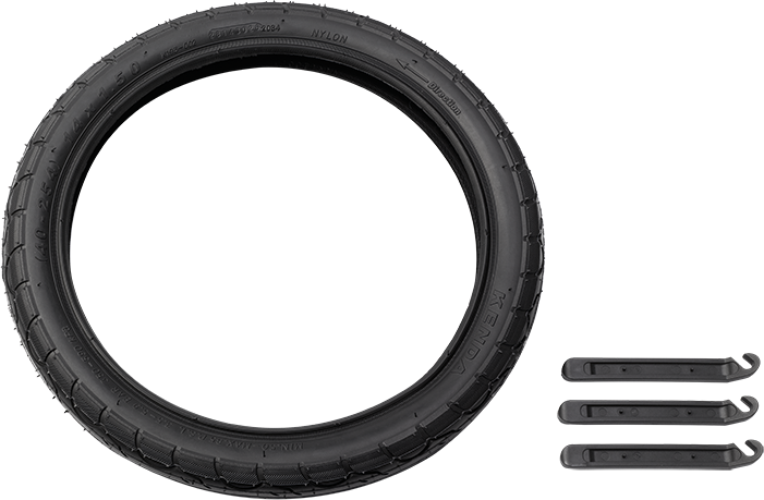 Bugaboo Runner kit de rechange de pneu de 16 pouces noir Bugaboo Runner kit de rechange de pneu de 16 pouces noir