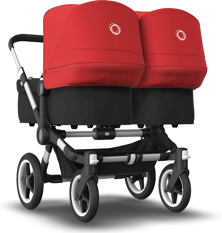 Bugaboo Poussette naissance et 2e âge Bugaboo Donkey 3 Twin red