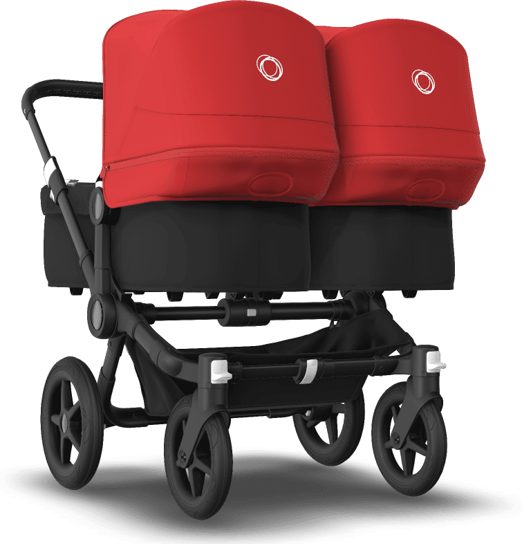 Bugaboo Poussette naissance et 2e âge Bugaboo Donkey 3 Twin red