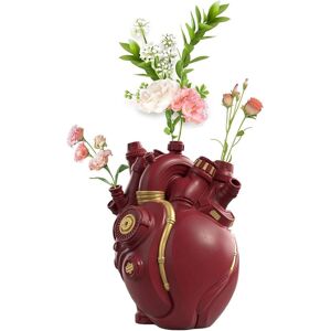 Vase Coeur Anatomique, Vases Coeur pour Fleurs, Pot De Fleurs Art Moderne Sculpture Coeur, Vases De Fleurs Coeur Créatif Résine, Décoration De La Maison Ornement Artisanat pour Ferme, SalonParentRouge- - Publicité