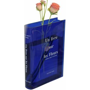 Vase à Fleurs Livre Transparent, Vase De Livre en Acrylique, Vase en Acrylique Transparent en Forme De Livre, Décor D'étagère De Vase De Bureau, pour La Décoration De Bureau De Chambre à CoucherParentBleu- - Publicité